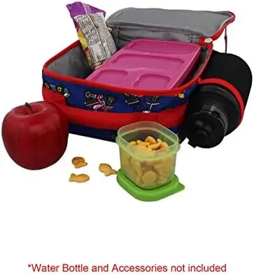 Училищен обяд-бокс с мека изолация за момчета и момичета (един размер, синьо) Кутия за сандвичи Мъкна Boite Обяд-бокс за деца Бод lunch бо