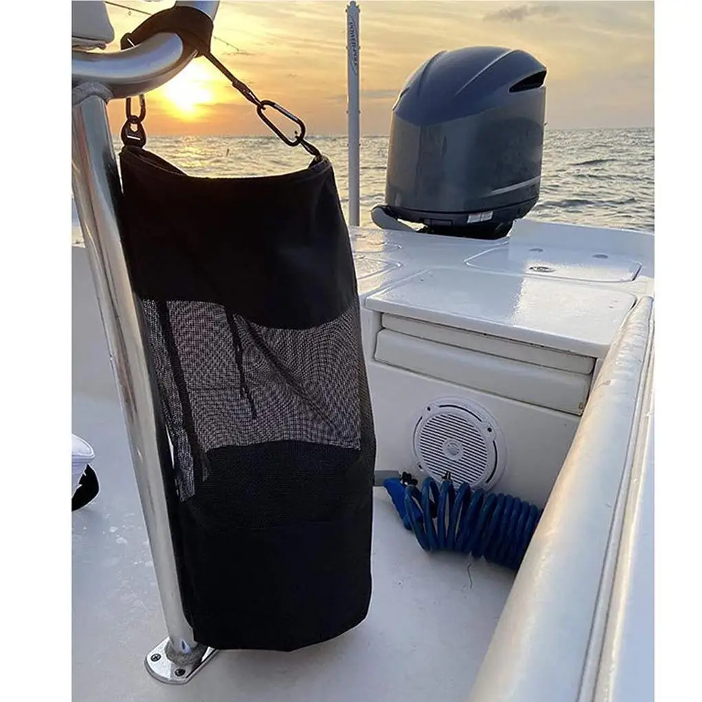 Чанта за боклук на лодка, дишащ Мрежест притежателя на съда, аксесоари за дома